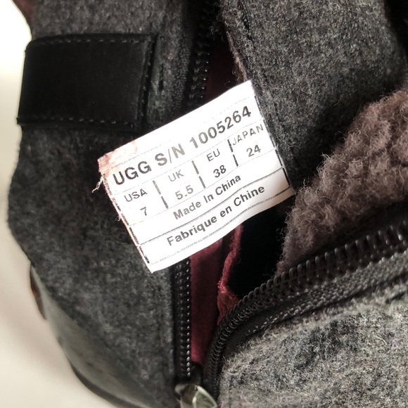 UGG® Kesey Mid-Calf Lace Up Boots Black Sz 7 - Picture 10 of 12